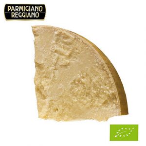Organic 1/8 Shape Parmesan Cheese aged 36 months - Online Sale