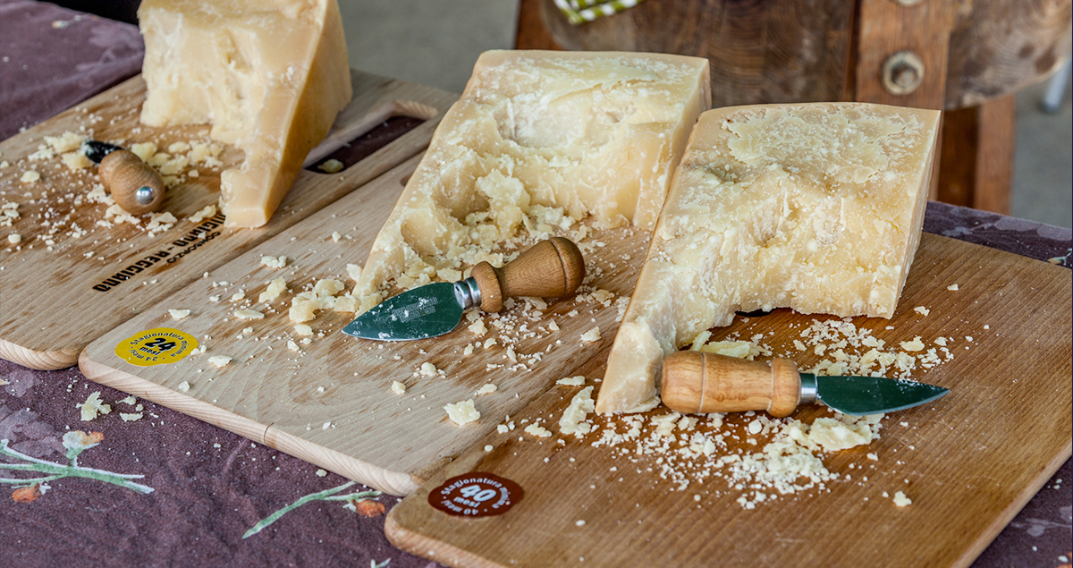 The Differences between the Maturing Periods of Parmigiano